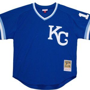 Authentic BP Jersey Kansas City Royals 1989 Bo Jackson